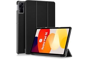 DMNYDM Funda para Xiaomi Redmi Pad SE 11 Pulgadas 2023,Delgada y Ligera con Soporte,Función de Auto-Reposo/Activación,Negro