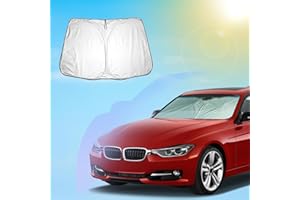 ‎SXCY SXCY Kompatibel mit BMW 3er G20 G21 2019-2024 BMW 4er G22 G23 G24 2020-2024 BMW i3 i4 2022-2024 Sonnenschutz für Frontscheiben, Vorderseite Windschutzscheiben Abdeckung, Faltbarer Silber Sonnenschutz