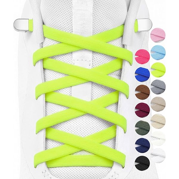 Cordones Elasticos Zapatos 12 Pares De Cordones Planos