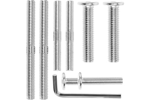 SOLUSTRE Cat Scratching Post Replacement Screws Set with Allen Key Full Thread Double Ended Bolt for Cat Tree Furniture Assembly