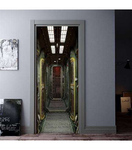 Adesivo Murale 3D Han Solo Carbonite - Decorazione Porta 90x200cm Autoadesivo - Foto 12