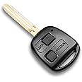 FINTERRY Pilot Remote Control Case Fob Cover Flip Folding Car Key Replacement Compatible with Toyota Auris Avensis Corolla RAV4 Tundra Yaris Avalon Hilux Land Cruiser Prius Sienna Verso 2 Buttons
