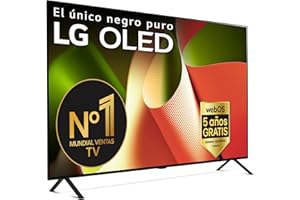 LG OLED55B46LA.AEU, 55", OLED 4K, Serie B4, 3840x2160, Smart TV, WebOS24, Procesador a8, Dolby Vision, Dolby Atmos, TV Gaming, 120 Hz, AMD FreeSync, Negro