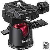 SMALLRIG Tripod Ball Head 360° Panoramic Ballhead with 1/4 Arca-Swiss Compatible Quick Release Plate and Bubble Level for DSL