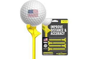 Flightpath Premium Golf Tees Yellow 4 Tees X 3.25” Long