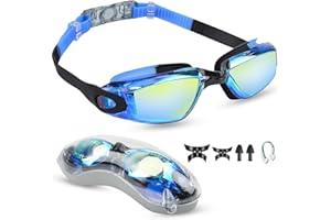 Moseem Schwimmbrille für Herren Damen Kinder, Taucherbrille Kinder 10 Jahre und Erwachsene,Antibeschlag und UV Schutz für Erwachsene Herren Frauen und Schwimmbrille Kinder 10+