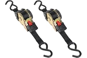 Sealey ATD25301 AUTO RETRACT RATCHET TIE DOWN STRAP 25MM X 3 METRE *PACK OF 2*