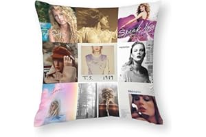 Heqiafan Throw Pillow Cover Cozy Square Pillow Case Home Decorative for Bed Couch Sofa Living Room Cushion Cover 18''X18''