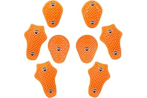 RTX GEAR Flat 3D Net Shock Absorbing Ultra Light CE UKCA Level 2 Biker Jeans Pant Upgrade Armour Insert Protection (Full Suit 8pc Set)