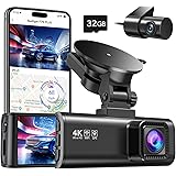 REDTIGER 4K Dashcam Voiture Wi-FI GPS Caméra Voiture 3,18“ Dashcam Avant et Arrière Grand Angle 170°, Caméra Embarquée Voitur