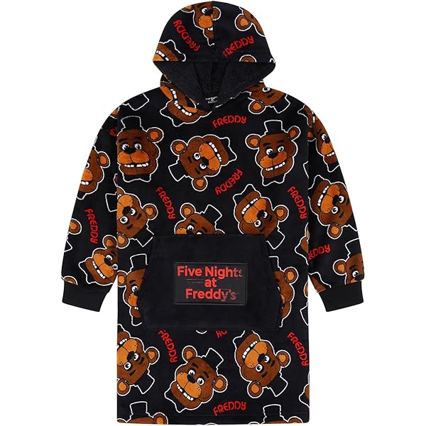 SMARTYPANTS Felpa Con Cappuccio 'Ready For Freddy?' - Ispirata A Five Nights At Freddy's - Cotone Riciclato, Taglie Unisex