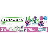 Fluocaril Junior Bi-Fluor&eacute; 145 mg Toothpaste Anticaries Flavor Chewing Gum Reinforced Enamel, Strengthens the Ultimate First