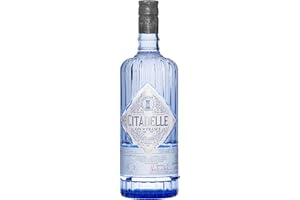 CITADELLE Gin - Distilled Gin - Origine : France/Poitou-Charentes - Notes Herbacées, Fleuries et d'Agrumes - Idéal en cocktail comme le Gin Tonic - 44% Alcool - 1 Litre