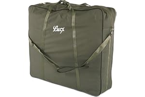 Lucx Bolsa de Transporte XXL para Cama, Silla de Pesca, Tumbona de Carpa, Tumbona de jardín, Bolsa de Transporte (Largo x Ancho x Alto): 82 x 90 x 30 cm