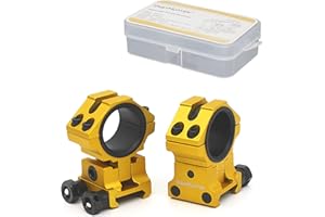 WestHunter Optics - Anneaux de Montage Précis Picatinny, Support de Lunette de Visée à Hauteur Réglable pour Tubes de 25,4 mm et 30 mm | 6 Couleurs