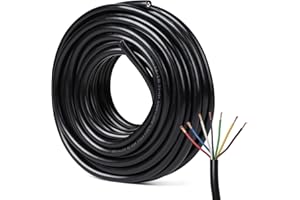 SWAWIS Câble 7 Conducteurs 10m pour Remorque, Câble Électrique Rond 7 Fils 0.8mm², Faisceau Remorque 7 Broches pour Caravane Voiture Camping-Car RV