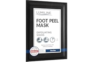 ‎LUMILINE Hornhaut Socken Fußmaske, Hornhautentferner Socken Fussmaske Hornhautentfernung, Foot Peel Mask, Fußpeeling, Anti Hornhaut Socken, Baby Foot Maske Fuß Hornhautsocken (bis Gr. 47 einschl.) 1 Paar
