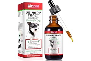 ZODENIS Hundeurin Trakt Infektion Behandlung Tropfen,Hund UTI Heil Tropfen Mit Cranberry Extrakt Unterstützt Blase, Nierenstein, Prävention Von Inkontinenz Bei Harnversorgung Gesundheit Für Hunde 60ml