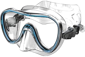 Seac Salina SLT, Maschera Subacquea per Uomo, Donna e Bambini in silicone, Ideale per Snorkeling