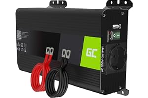 Green Cell PRO 500W/1000W 12V do 230V Volt Czysty Sinus sinusoida Przetwornica Inwerter napięcia samochodowa Falownik solarny Konwerter prądu przemiennego Czysta fala sinusoidalna Przetwornik DC AC