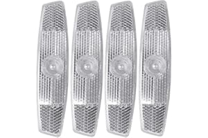 Benoon 4 Pièces Roue De Vélo Rayons Réfléchissants Bande D'avertissement Réflecteurs Accessoires De Vélo pour Vélo Régulier, VTT, Vélo De Route