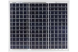 Lowenergie 30W Poly-Crystalline Solar Panel Premium Quality PV Photo-Voltaic Panel. for Caravans, Motorhomes, Boats & Any Flat Surface