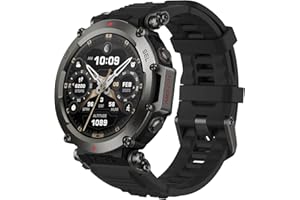 Amazfit T-Rex Ultra Outdoor Smartwatch, Dual-Band GPS, Routen-Import & 6 Navigation, Freitauch-Unterstützung & 10 ATM Wasserdichtigkeit, -30℃ Ultra-Tieftemperatur-Betrieb in Militärqualität