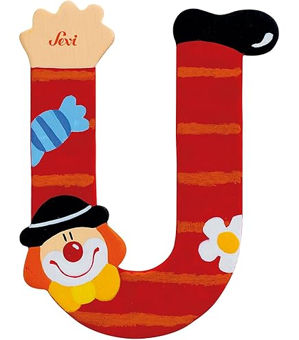 Lettera Z Clown Trudi In Legno - Decorazione Colorata Per Cameretta O Regalo Personalizzato - Foto 4