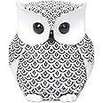 Artpaul Owl Decor Home Décor Accents Small Decor Items for Shelf Owl Figurines Home Decor Owl Decorations for Home, Office, Gifts for Owl Lover(White)