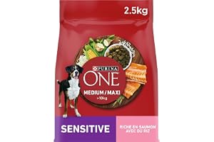 Purina One M/Maxi > 10 kg delikat lax rik på lax för hundar 2,5 kg