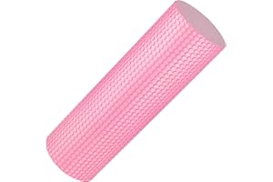 Jazooli Large Foam Roller Tube Yoga Pilates High Density Trigger Point Physio Massage - Pink
