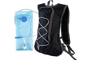 NIZIRIOO Sac à Dos D'Hydratation avec Vessie 2l: Sac à Dos de Vélo Ultra Léger étanche, Sac à Dos Réfléchissant Réglable pour Le Ski, La Course, La Randonnée, Le Vélo
