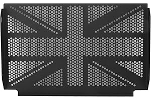 Focket Motorcycle Radiator Guard Protector Grille Cover, Stainless Steel Radiator Grille Cover Protector for 660, Motorcycle Radiator Grille Guard Protector Cover, Black