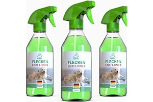 GREENFOXX Fleckenentferner Spray 3x 500 ml - Enzymreiniger, Teppichreiniger, Küchenreiniger - Polsterreiniger – Allzweckreiniger | Ideal für Sofa, Auto, Sitze, Polster