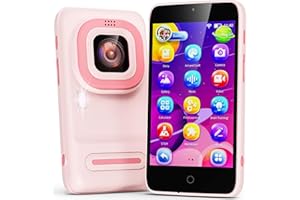 Ashfly Kids Phone ,3.97" Touchscreen Toy Phone with Front Camera,8GB Kids Camera with Learning Games and Drawing ,Birthday Christmas Toys Gifts for Ages 3 4 5 6 7 8 9 10 Children