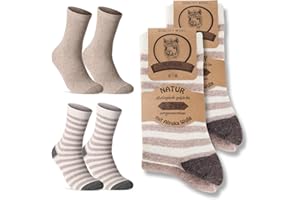 4 Paar Alpaka Socken Herren Damen Wintersocken warme Wollsocken