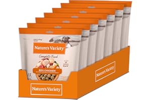 Nature's Variety - Freezed Dried - Aliment Complet lyophilisé pour Chiens Mini avec du Poulet - Boîte de 7 x 120g - Total 840g