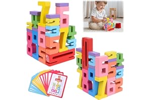 Vibbang Number Blocks, Inspired Wooden Number Building Blocks, Wooden Educational Number Blocks, loques de construcción de números de Madera para Aprender matemáticas (A)