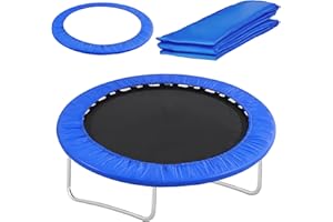 GOWKEEY Trampolin Randabdeckung Ø 305 cm UV-beständig Federabdeckung Outdoor Wetterschutzplane Trampolinschutz Abdeckplane