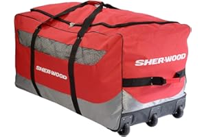 Sherwood Goal GS650 - Bolsa para Portero de Hockey sobre Hielo con 3 Ruedas, 111 x 56 x 55 cm