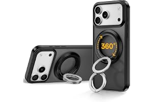 SYNCWIRE Telefonringhållare grepp för MagSafe, 360° rotation magnetisk mobiltelefongreppstativ dubbelsidig magnetisk kompatib