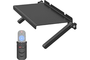 DINGHOSEN Estante superior de TV de plataforma de 13 pulgadas de ancho, estante ajustable para caja de cables, dispositivos de transmisión, enrutador y decoración del hogar, soporte superior de monitor fácil de