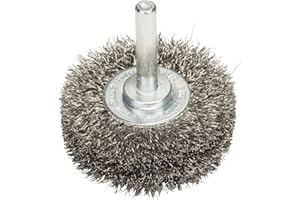 Bosch 1x Brosse circulaire PRO Stainless Steel Longlife, fils ondulés pour emmanchement cylindrique 6 mm et perceuse (Ø 50 mm, Professional Accessoire Perceuses/visseuses rotatives)