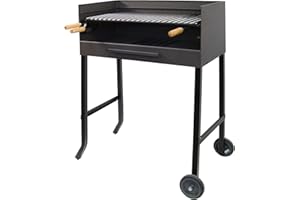 Imex El Zorro 71534 - Barbacoa con Parrilla de INOX, 72 x 40 x 100 cm, Color Negro
