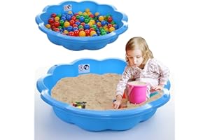 MARKO 75cm Sand Pit Paddling Pool Blue Plastic Outdoor Garden Kids Childrens Toy Play Water (Pack of 2)