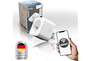 Megalight Zeitschaltuhr mit APP-Steuerung | WLAN Steckdose Alexa mit Zeitschaltuhr | Smarte Steckdose, 2.4 Ghz, Bluetooth & Wifi | für alle Indoor Räume geeignet