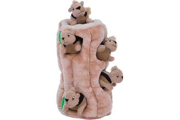Outward Hound Casse tête pour Chiens - Cache-Cache Ecureuil en Peluches, XL format