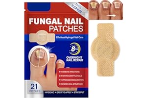 ELIISKINN 21Pcs Fungal Nail Patches -Toe Fungus Nail Treatment, Fungal Treatment-Multi-Purpose Toenail Repair Treatment Pads