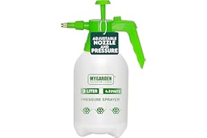 MY GARDEN OUTDOOR LIVING My Garden Pressure Sprayer 2L - Pump Action Hand Garden Sprayer Bottle for Water - Adjustable Nozzle & Safety Lock – Ideal for Fertilisers, Herbicides & Pesticides - Leak Resistant Plant Spray Bottle