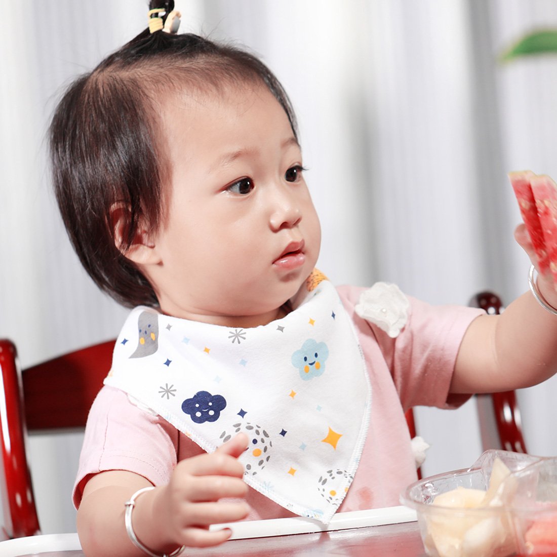 Baby Bandana Dribble Bibs 8 Pack Drool Bibs for Drooling and Teething